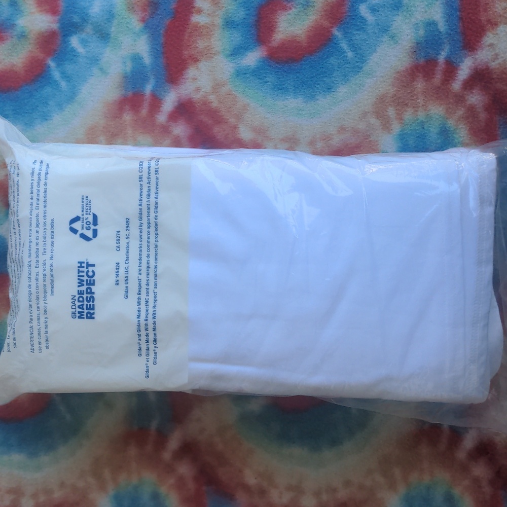 NEW 6-Pack Gildan Plain White Crew Tee T White Tee Men's Undershirt Shirts
